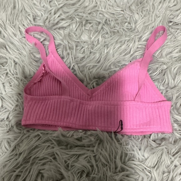 Zara Pink Ribbed Bra - Picture 2 of 3
